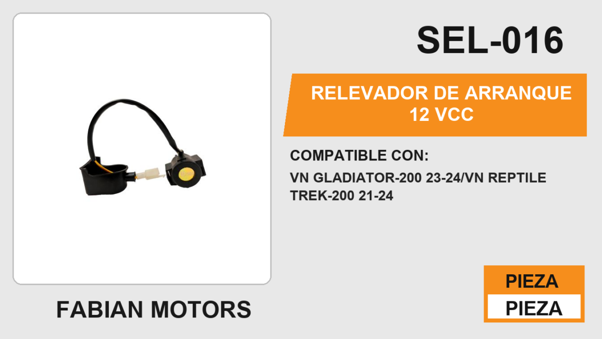 RELEVADOR DE ARRANQUE 12Vcc