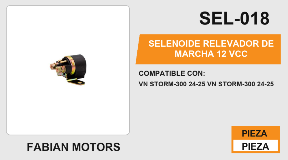 SELENOIDE RELEVADOR DE MARCHA 12Vcc