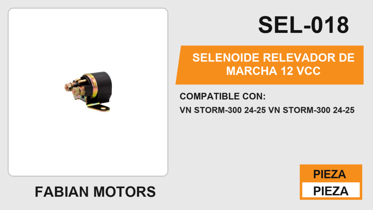SELENOIDE RELEVADOR DE MARCHA 12Vcc