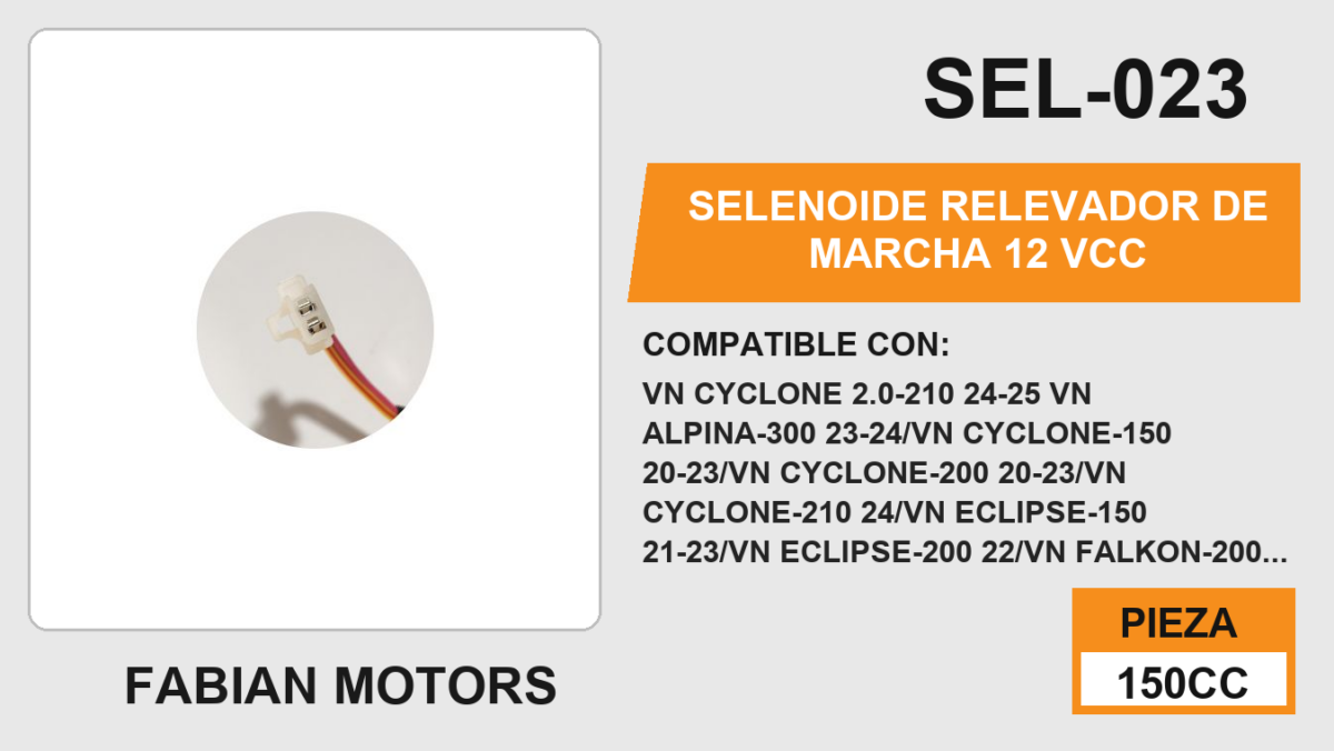 SELENOIDE RELEVADOR DE MARCHA 12 Vcc