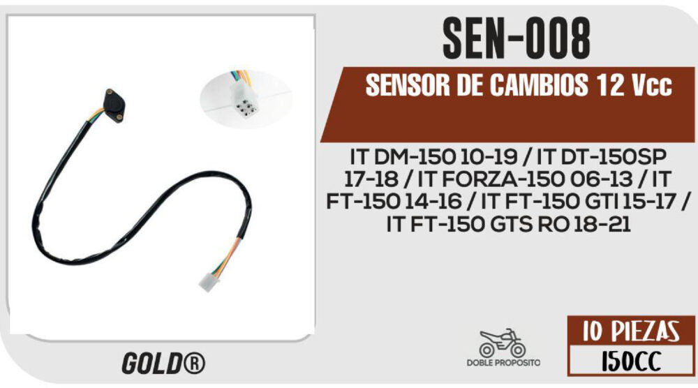 SENSOR DE CAMBIOS 12Vcc