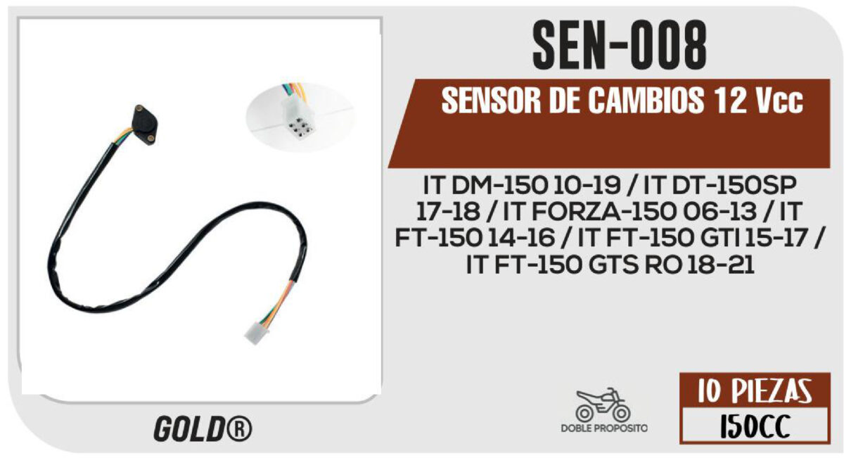 SENSOR DE CAMBIOS 12Vcc