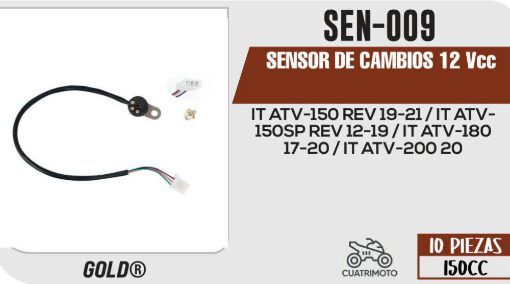 SENSOR DE CAMBIOS 12Vcc