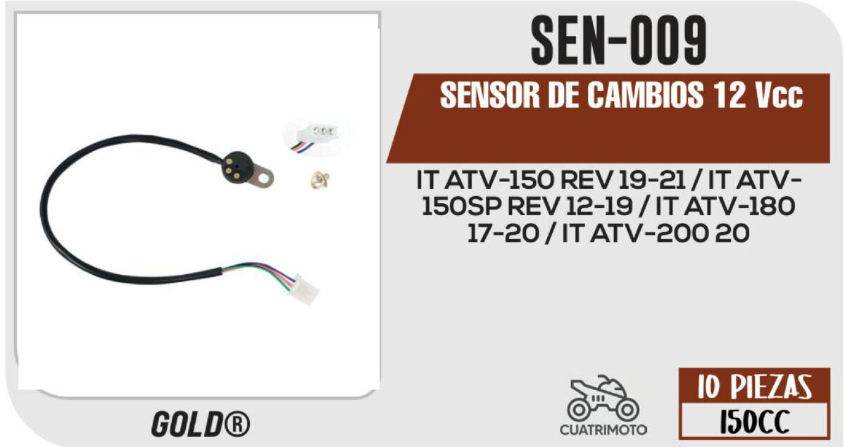 SENSOR DE CAMBIOS 12Vcc
