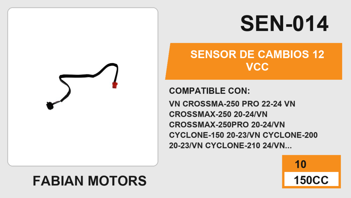 SENSOR DE CAMBIOS 12Vcc
