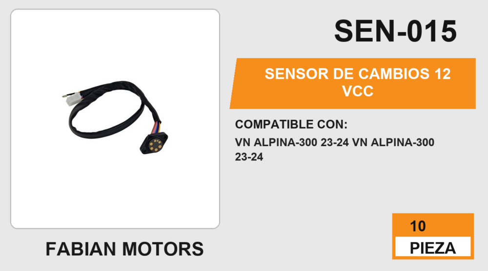 SENSOR DE CAMBIOS 12Vcc