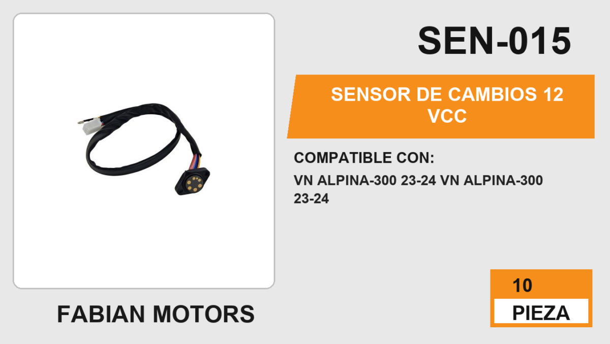 SENSOR DE CAMBIOS 12Vcc