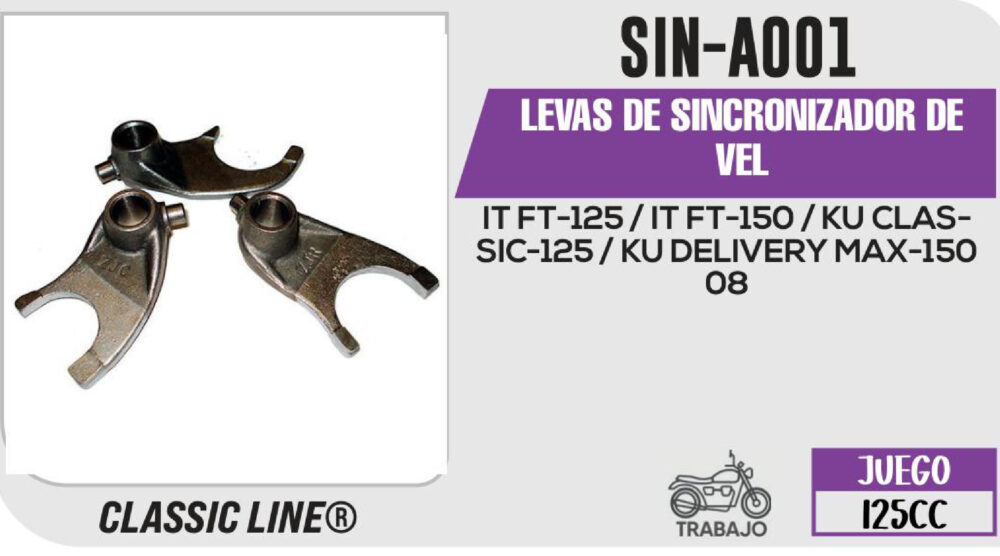 LEVAS DE SINCRONIZADOR DE VELOCIDADES
