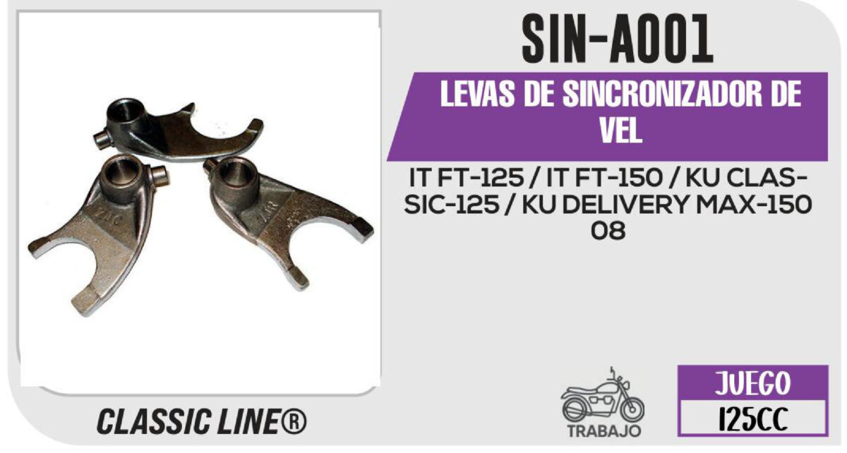 LEVAS DE SINCRONIZADOR DE VELOCIDADES