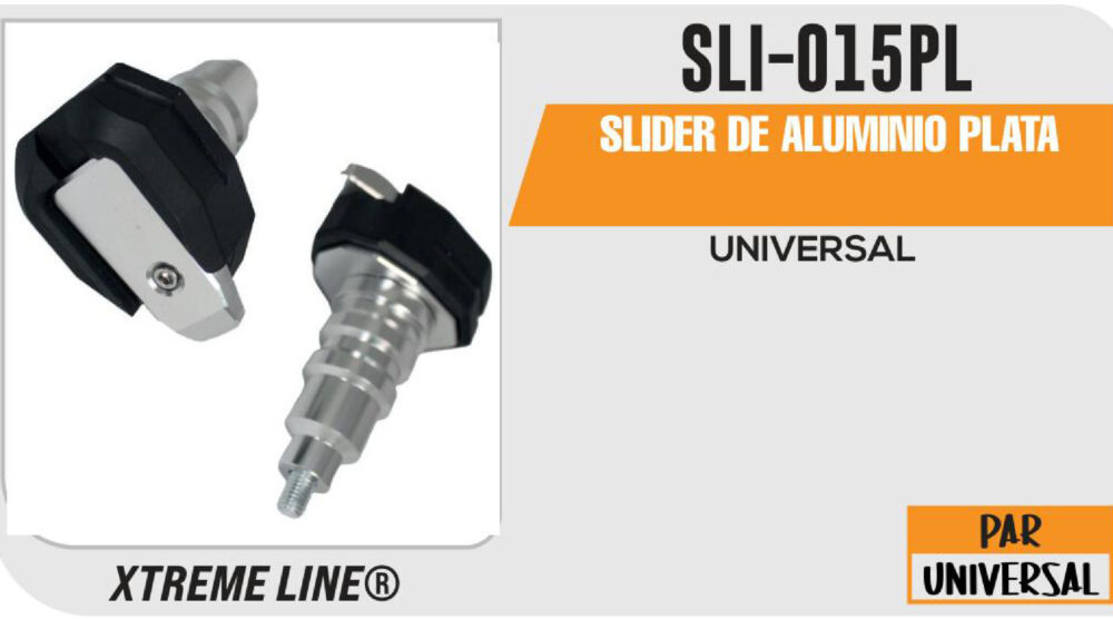 SLIDER DE ALUMINIO PLATA