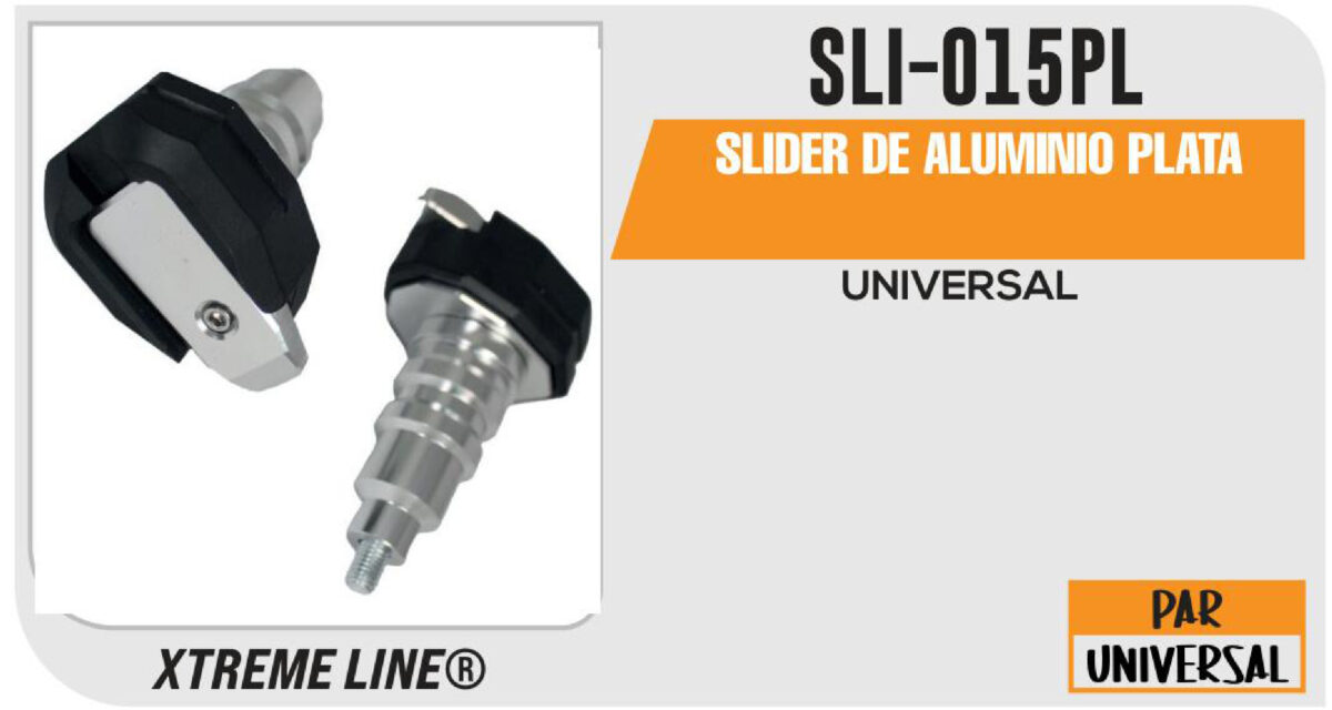 SLIDER DE ALUMINIO PLATA
