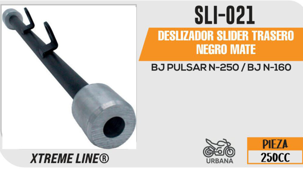 DESLIZADOR SLIDER TRASERO NEGRO MATE