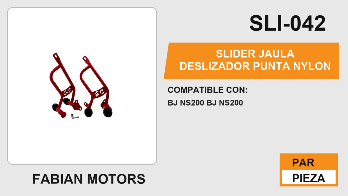SLIDER JAULA DESLIZADOR PUNTA NYLON