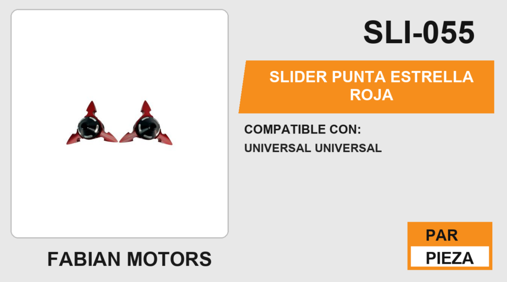 SLIDER PUNTA ESTRELLA ROJA