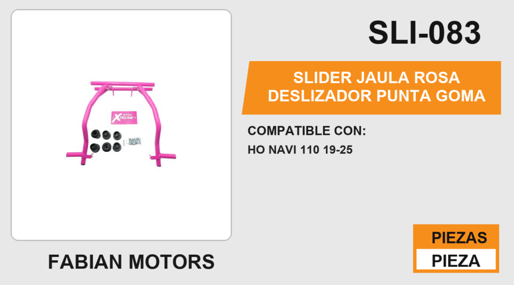 SLIDER JAULA ROJO DESLIZADOR PUNTA GOMA