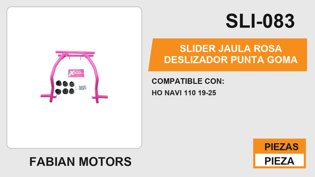 SLIDER JAULA ROJO DESLIZADOR PUNTA GOMA