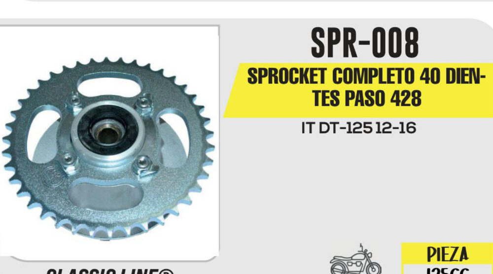 SPROCKET COMPLETO 40 DIENTES