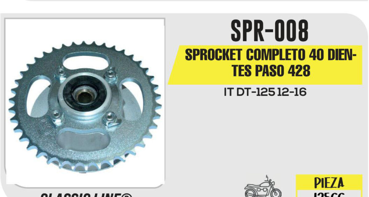 SPROCKET COMPLETO 40 DIENTES