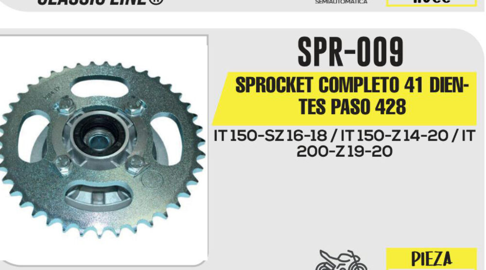 SPROCKET COMPLETO 41 DIENTES