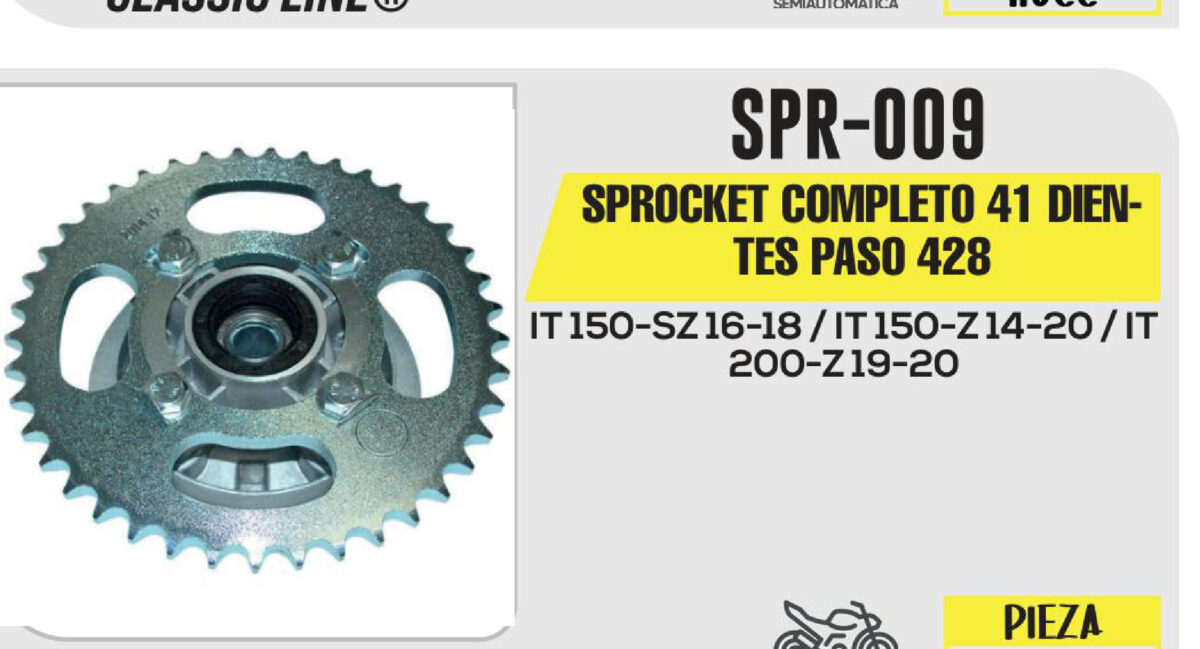 SPROCKET COMPLETO 41 DIENTES
