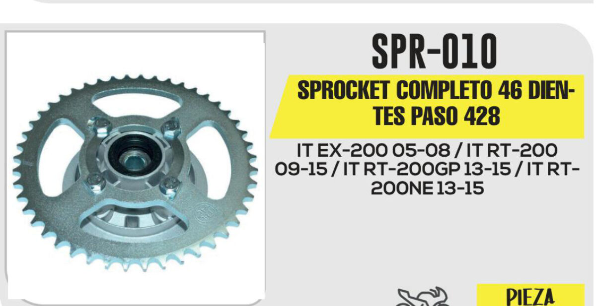 SPROCKET COMPLETO 46 DIENTES