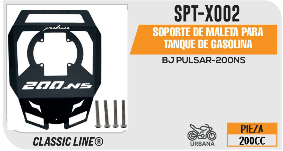 SOPORTE DE MALETA PARA TANQUE DE GASOLINA