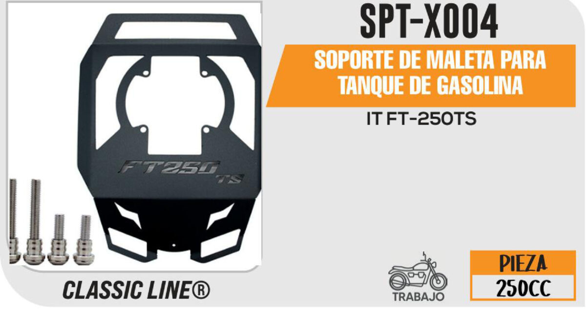 SOPORTE DE MALETA PARA TANQUE DE GASOLINA