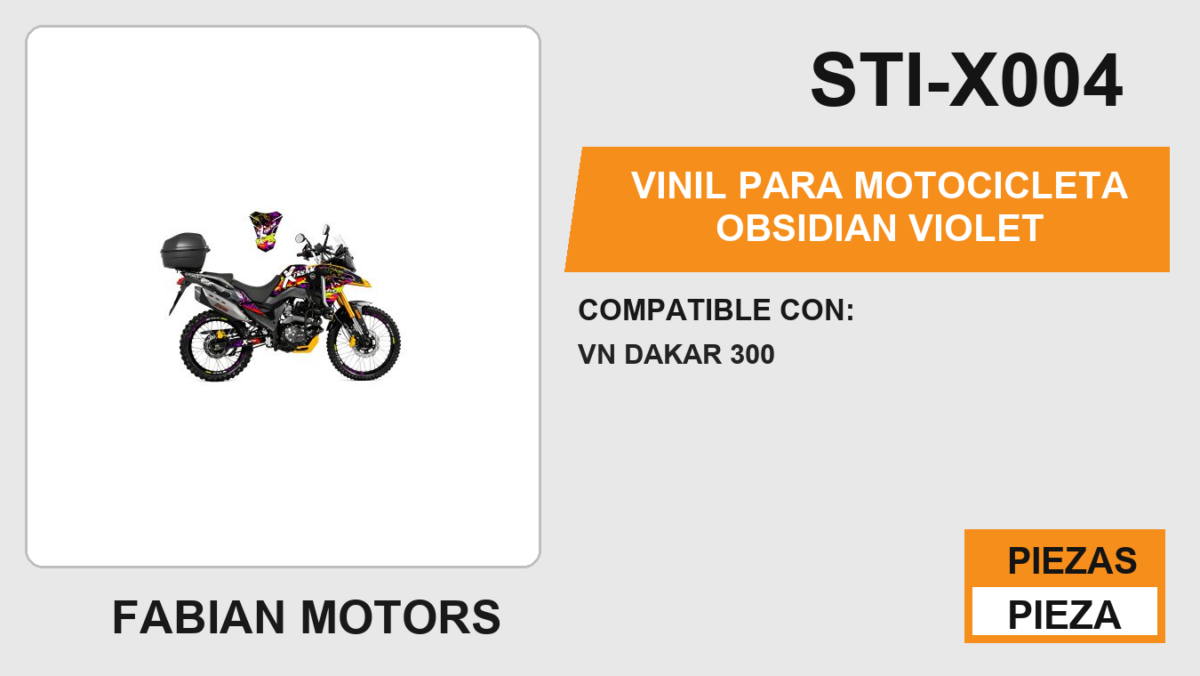 VINIL PARA MOTOCICLETA OBSIDIAN VIOLET