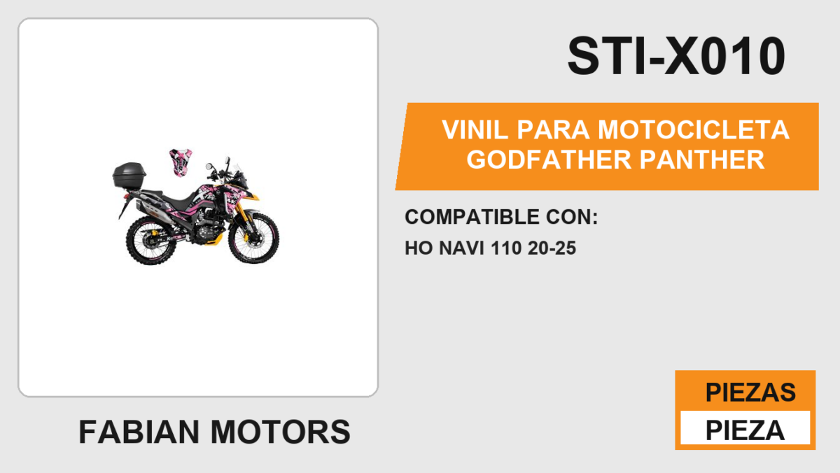 VINIL PARA MOTOCICLETA GODFATHER PANTHER