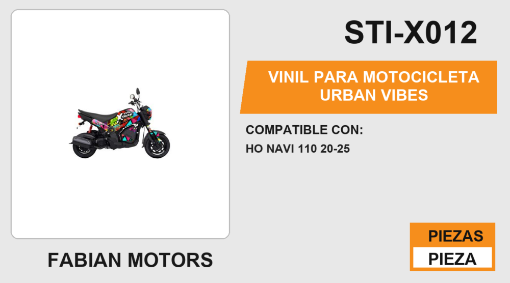 VINIL PARA MOTOCICLETA URBAN VIBES