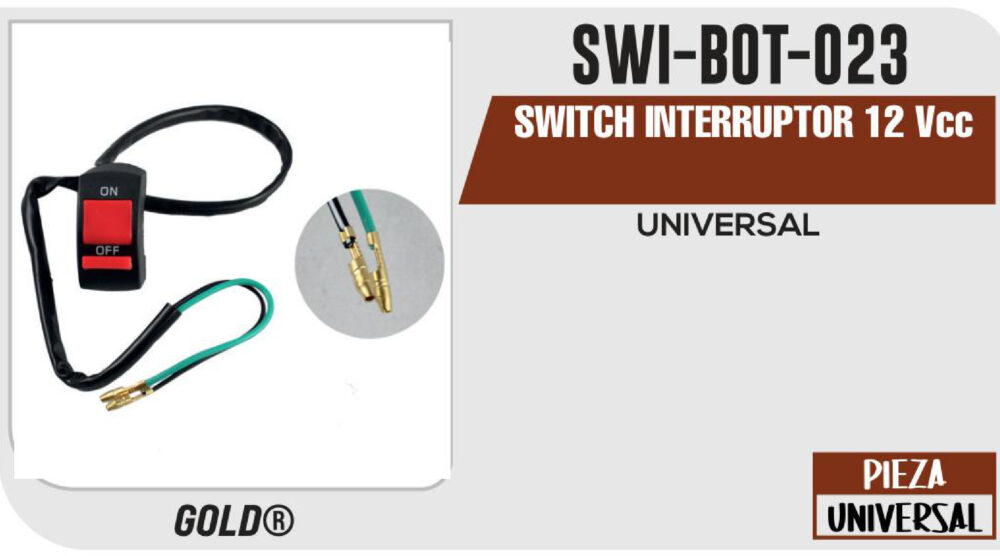 SWITCH INTERRUPTOR 12Vcc