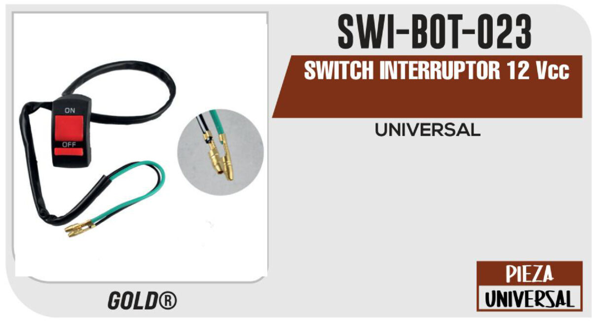 SWITCH INTERRUPTOR 12Vcc