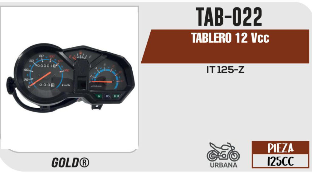 TABLERO C/ VIVOS AZULES 12Vcc