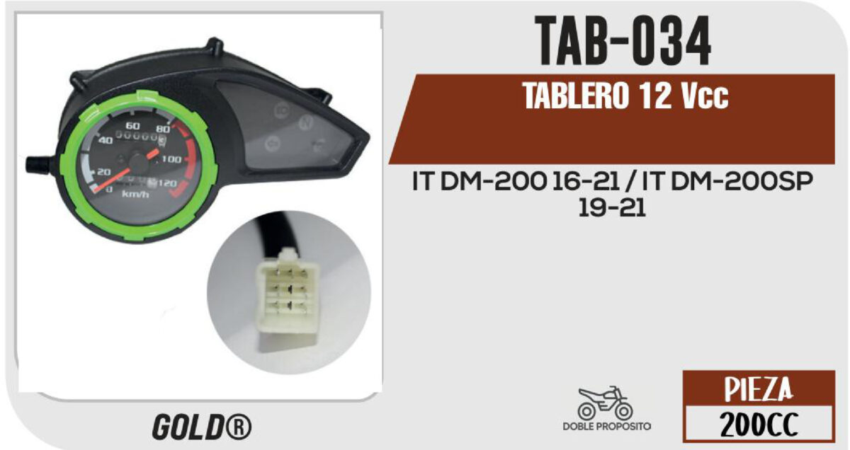 TABLERO C/ VIVOS VERDES 12Vcc