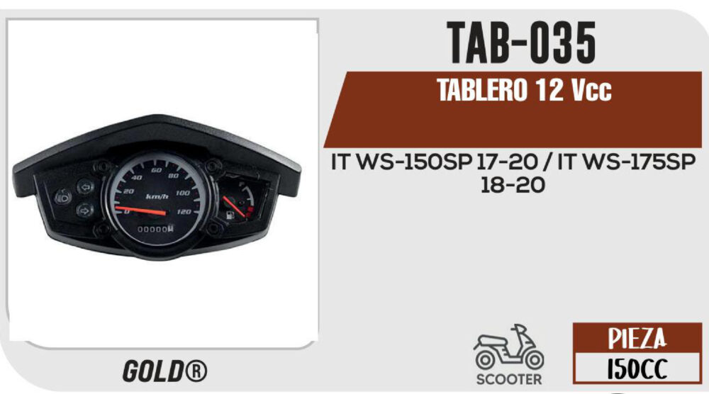 TABLERO NEGRO 12Vcc