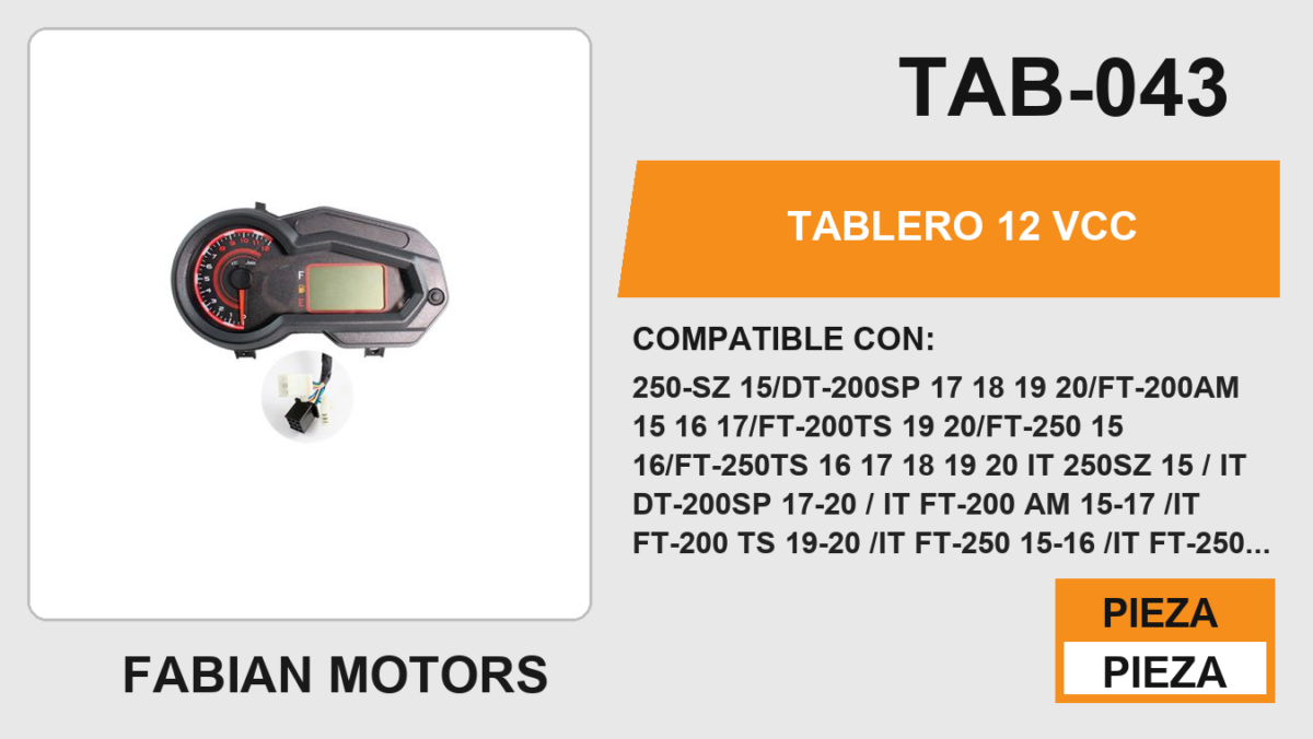 TABLERO 12Vcc