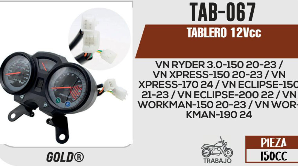 TABLERO 12Vcc (Gold)