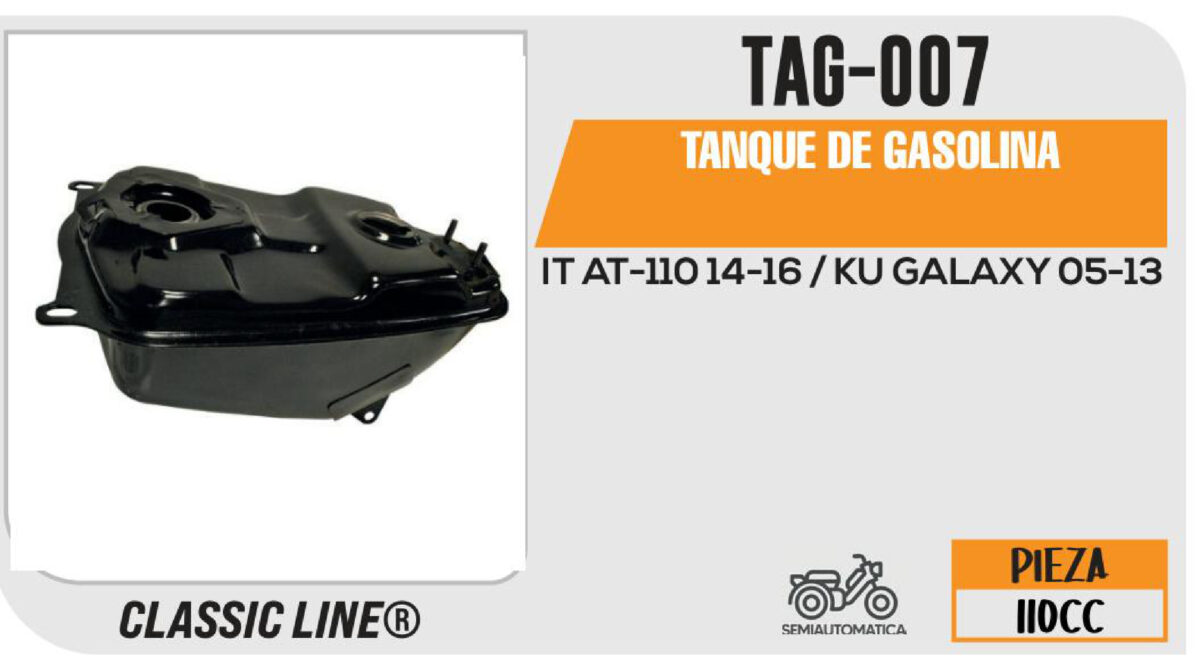 TANQUE DE GASOLINA NEGRO