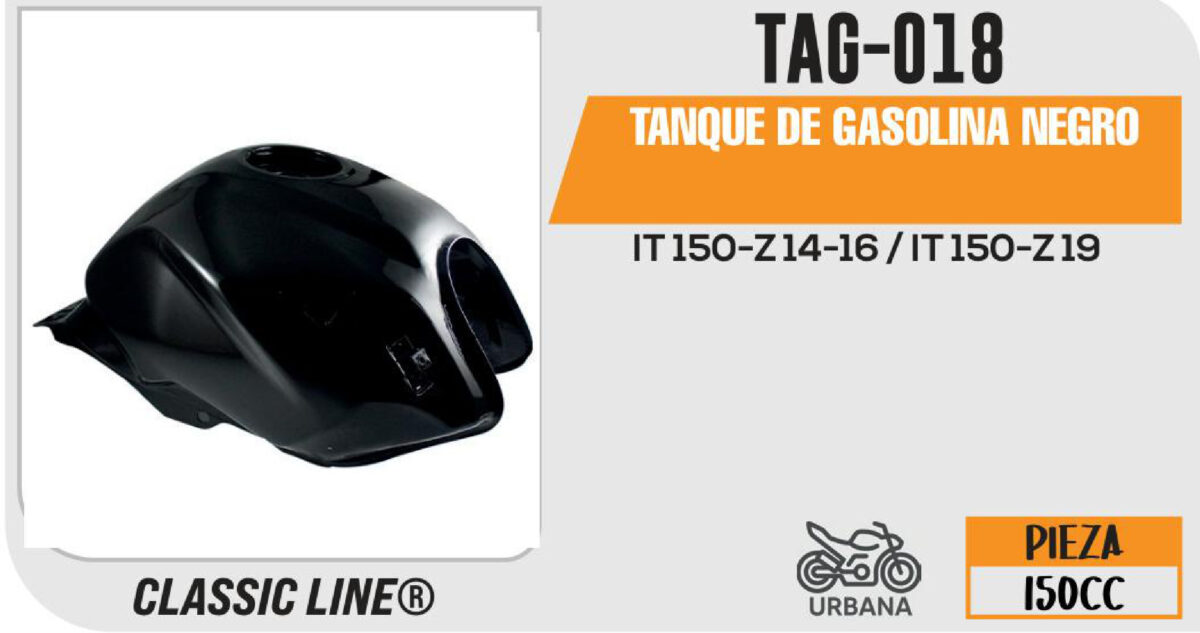 TANQUE DE GASOLINA NEGRO