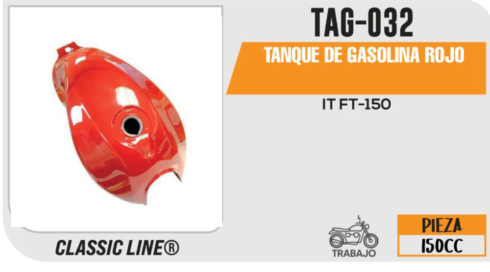 TANQUE DE GASOLINA ROJO