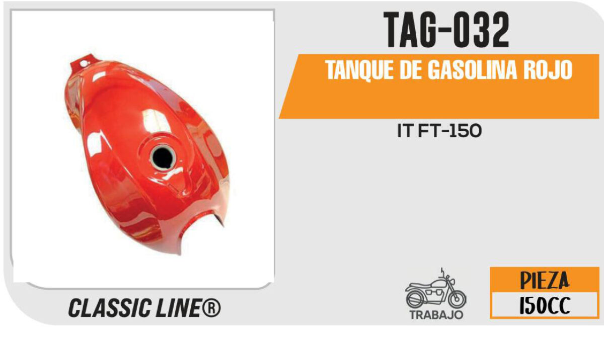 TANQUE DE GASOLINA ROJO