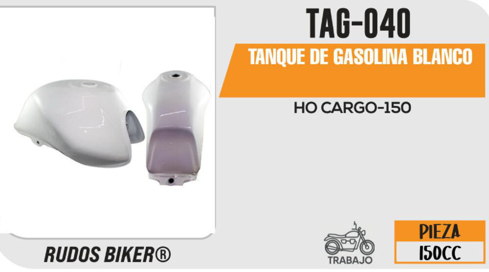 TANQUE DE GASOLINA BLANCO