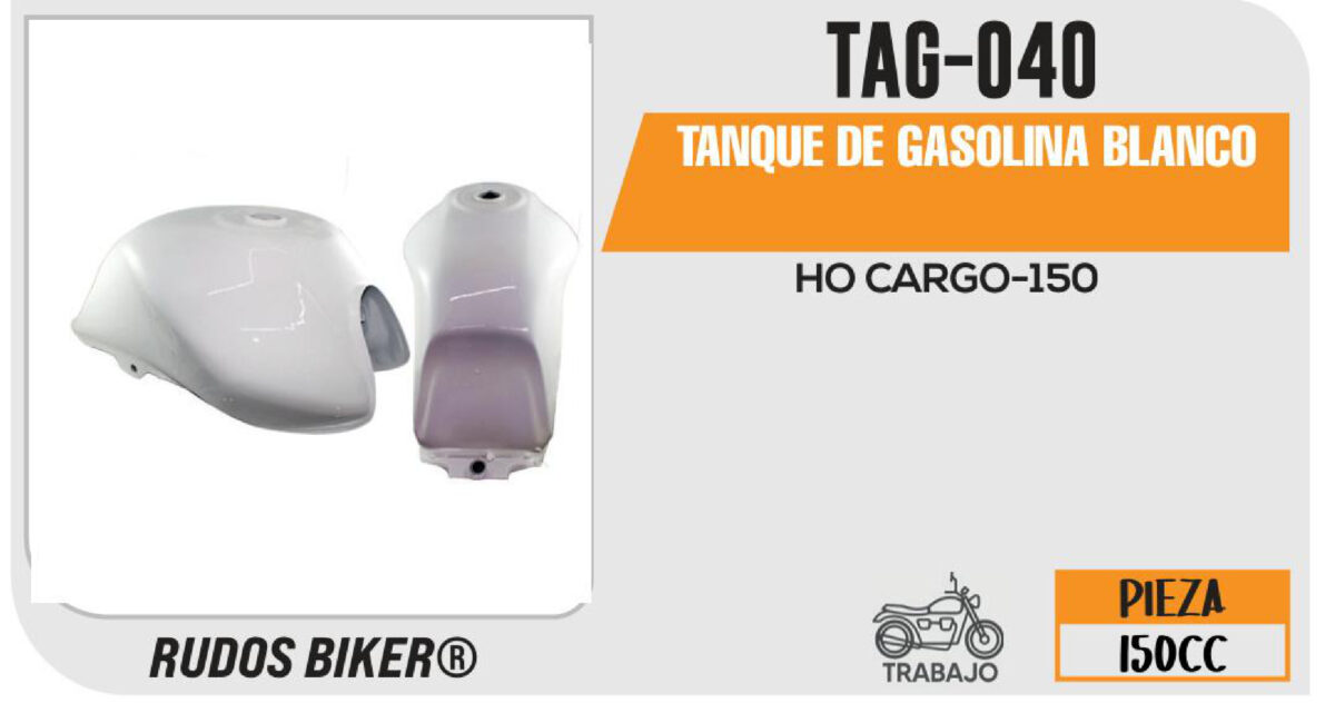 TANQUE DE GASOLINA BLANCO