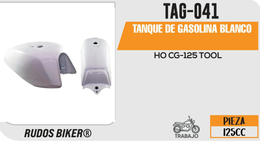 TANQUE DE GASOLINA BLANCO