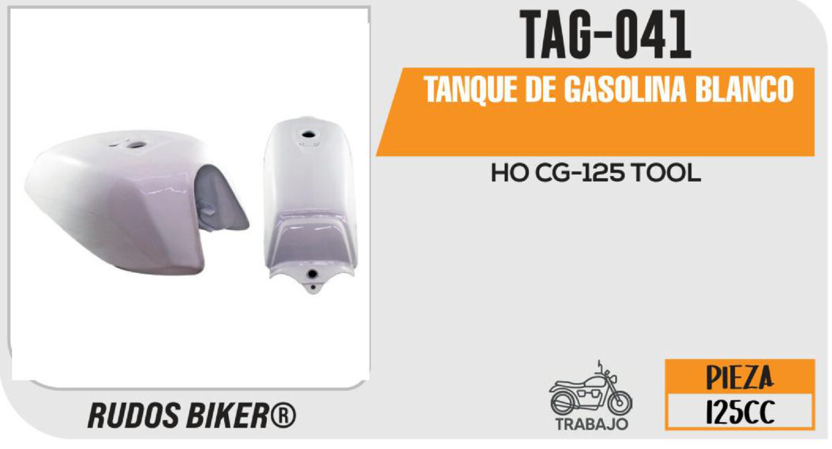 TANQUE DE GASOLINA BLANCO