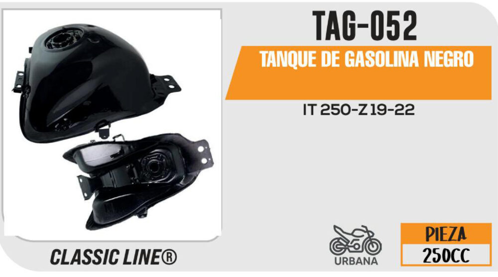 TANQUE DE GASOLINA NEGRO