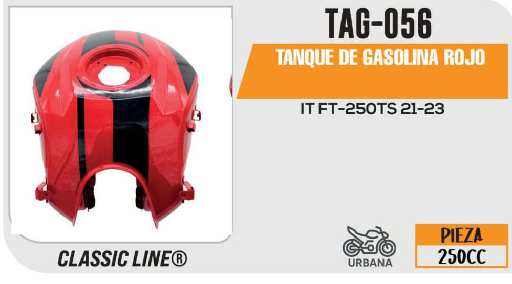 TANQUE DE GASOLINA ROJO