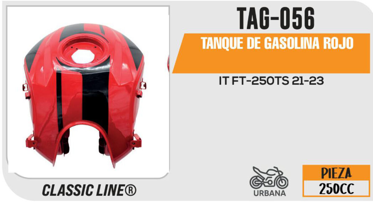 TANQUE DE GASOLINA ROJO