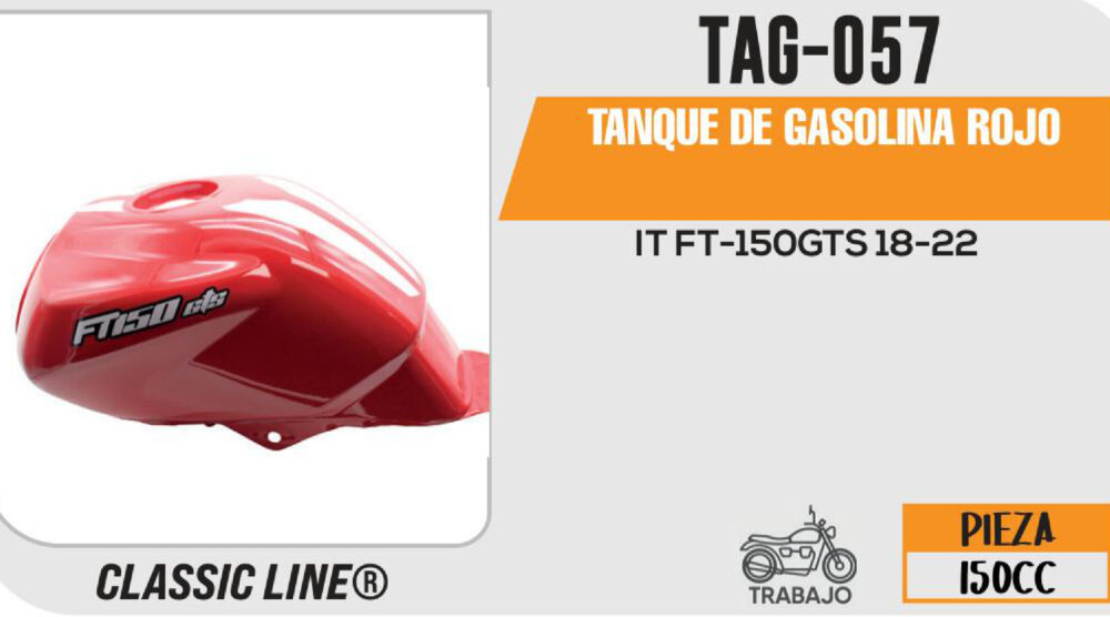 TANQUE DE GASOLINA ROJO