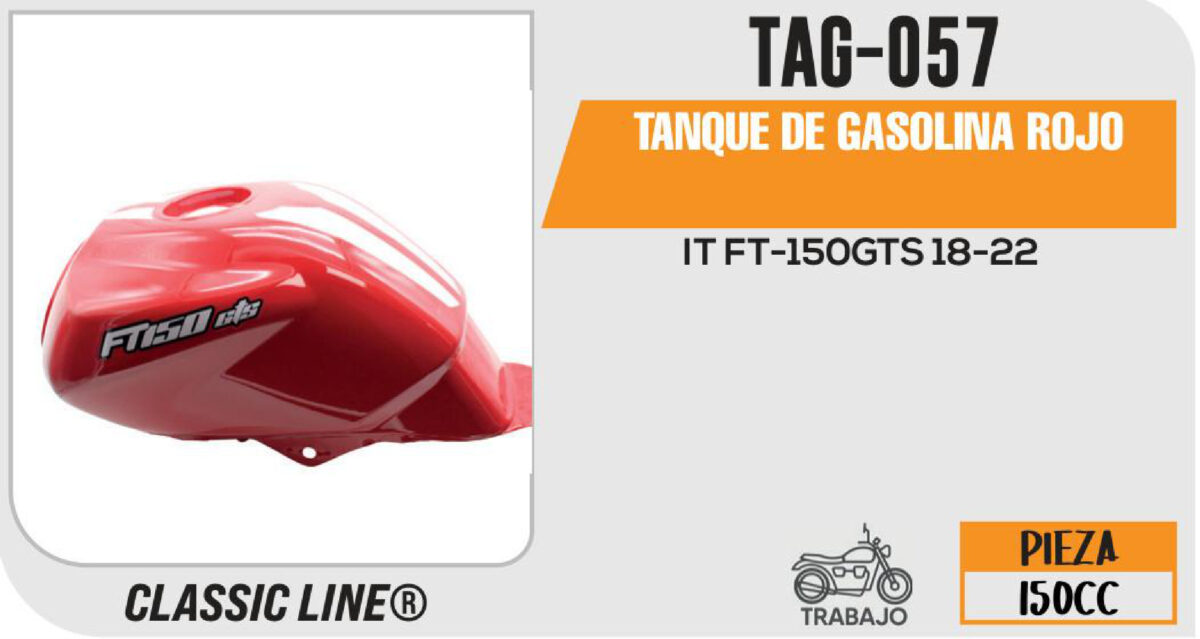 TANQUE DE GASOLINA ROJO